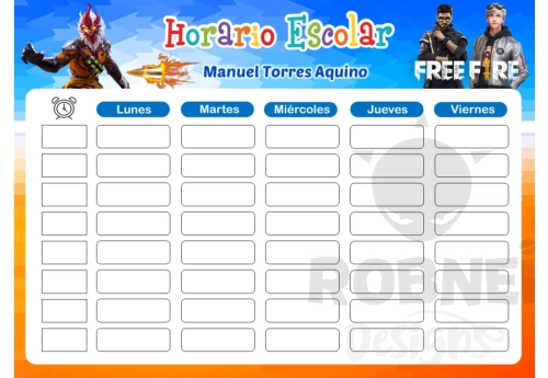 Free Fire Horario Escolar